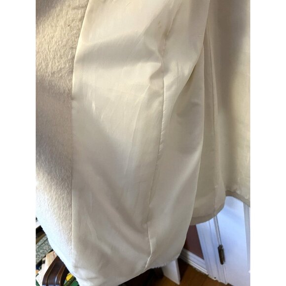 Harve Benard Cream Wool Coat - Picture 13 of 14